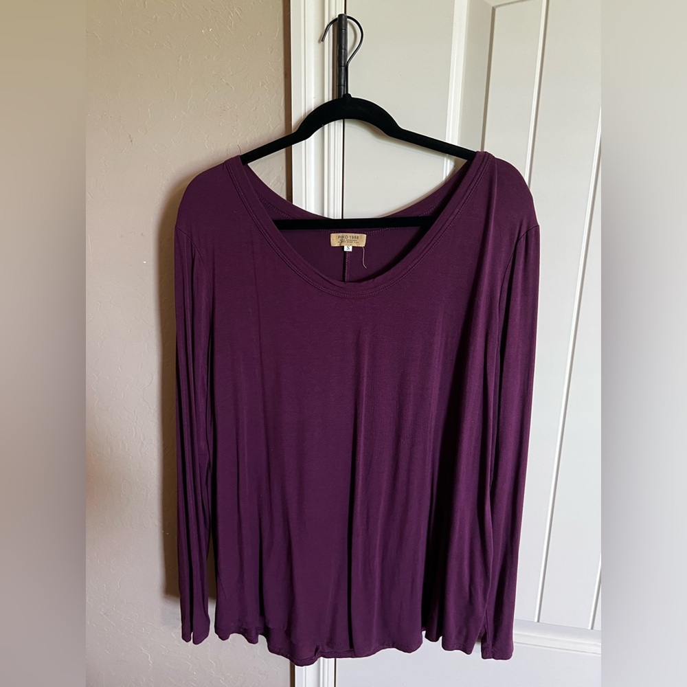 Piko 1988 Purple Relaxed Long Sleeve Tee